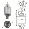 Contact solenoid demaror