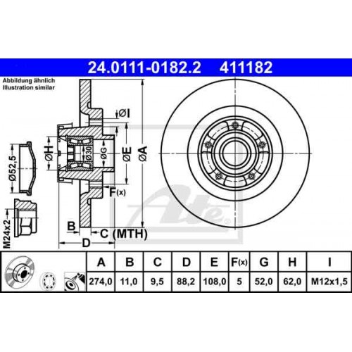 Brake disk with bearing