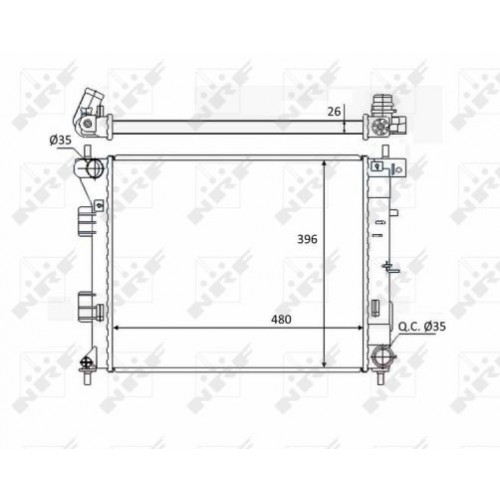 Radiator racire cu apa