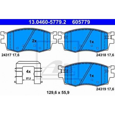 Set placute frana