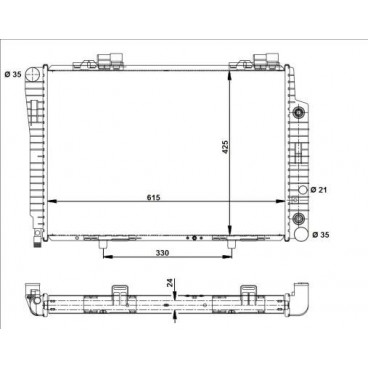 Radiator racire cu apa