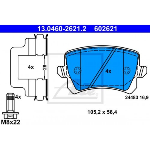 Set placute frana