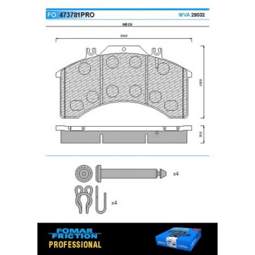 Set placute frana