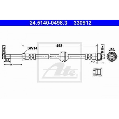 Furtun elastic frana