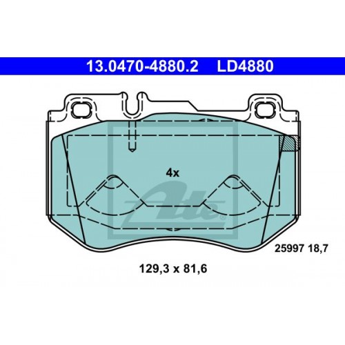 Set placute frana