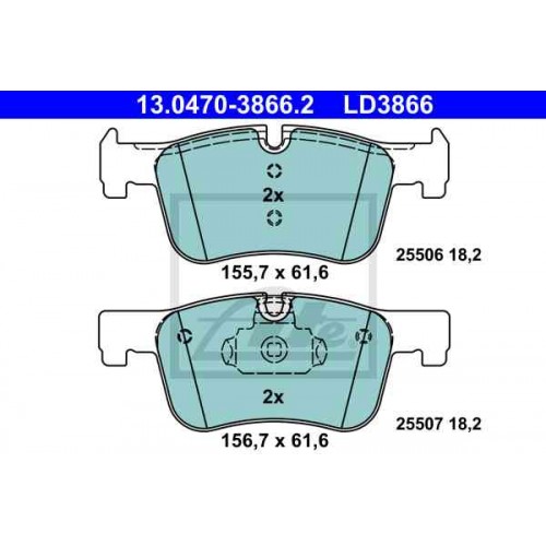 Set placute frana