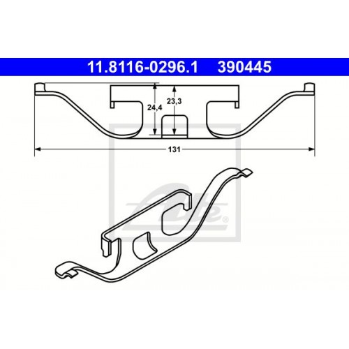 Kit de montaj placute frana