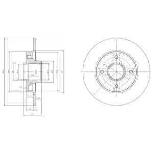 Brake disk with bearing