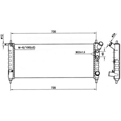 Radiator racire cu apa