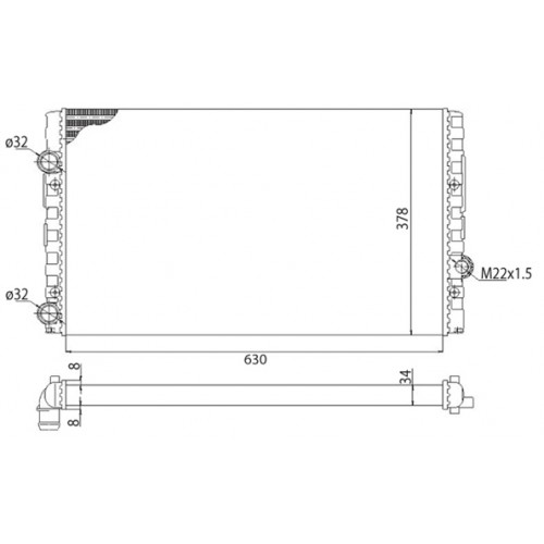 Radiator racire cu apa