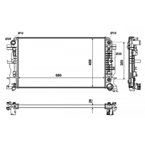 Radiator racire cu apa