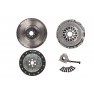 Clutch kit with dual mass flywheel and pneumatic bearing