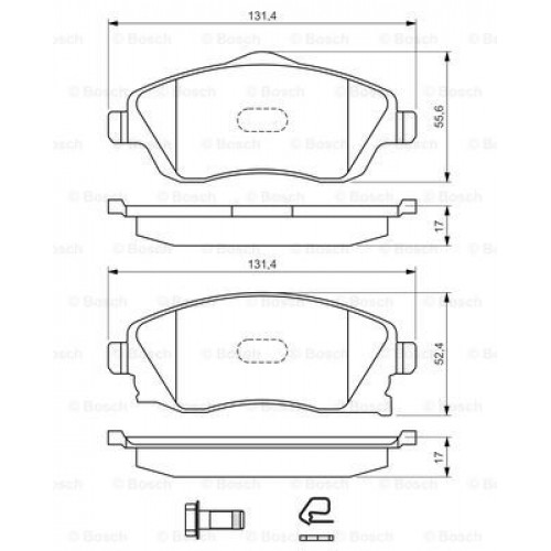 Set placute frana