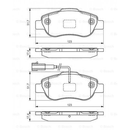 Set placute frana