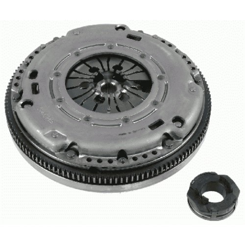 Clutch kit with dual mass flywheel and bearing