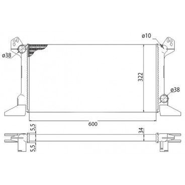 Radiator racire cu apa