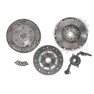 Clutch kit with dual mass flywheel and pneumatic bearing