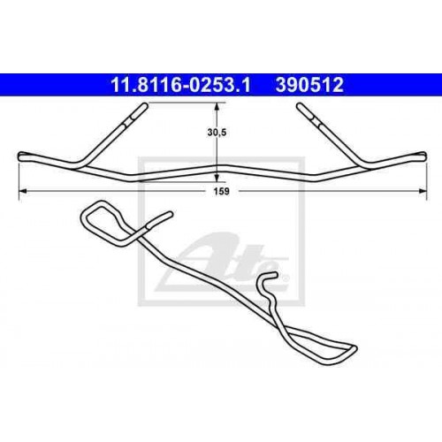 Kit de montaj placute frana