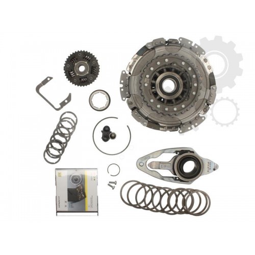 Dual-plate clutch kit with bearing