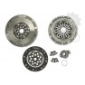 Clutch kit with dual mass flywheel and pneumatic bearing