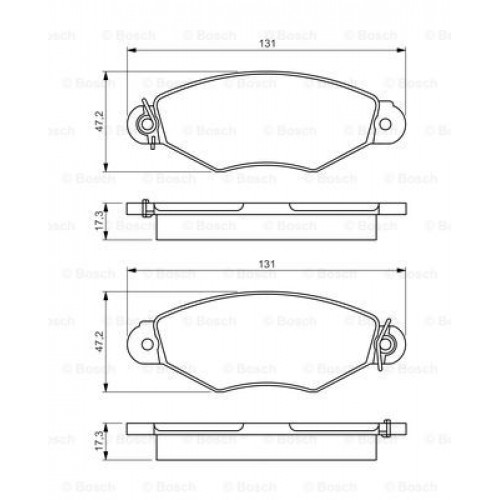 Set placute frana