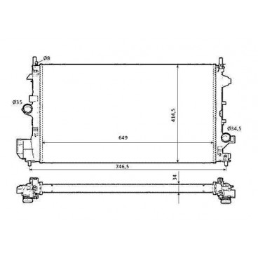 Radiator racire cu apa