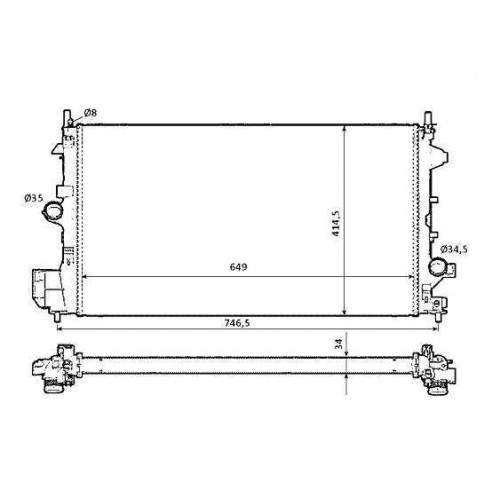 Radiator racire cu apa