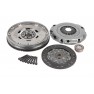 Clutch kit with dual mass flywheel and bearing