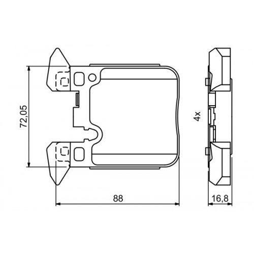 Set placute frana