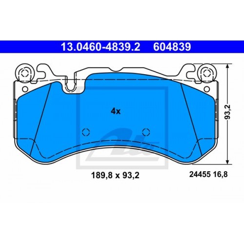 Set placute frana