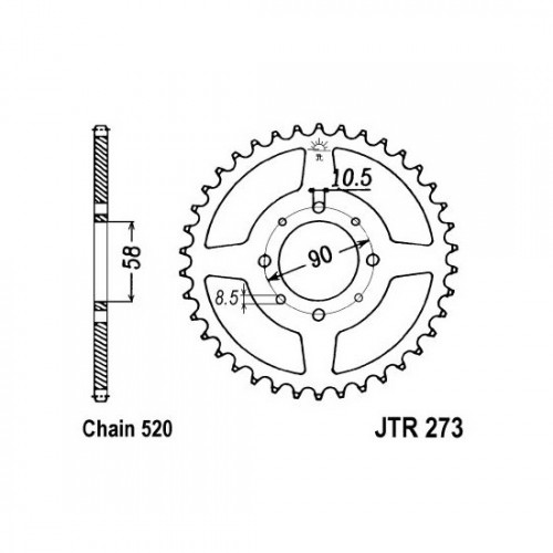 Pinion spate