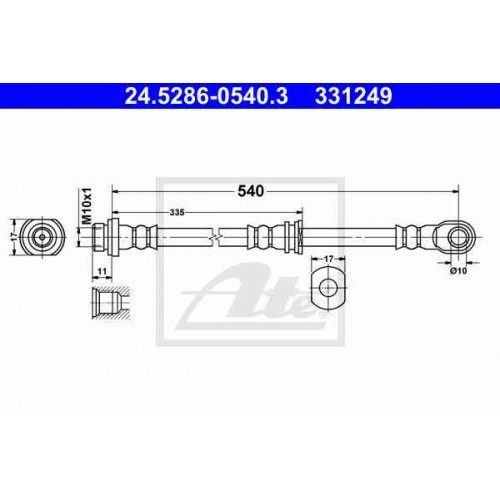 Furtun elastic frana