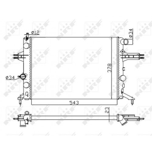 Radiator racire cu apa