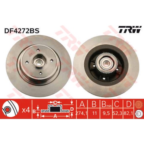 Brake disk with bearing