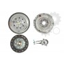 Clutch kit with dual mass flywheel and pneumatic bearing