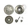 Clutch kit with dual mass flywheel and pneumatic bearing