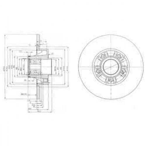 Brake disk with bearing