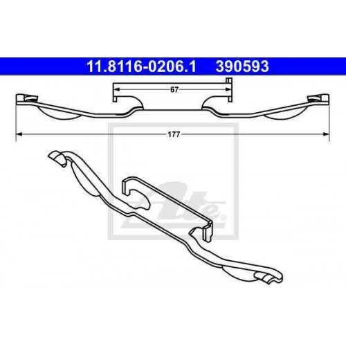 Kit de montaj placute frana