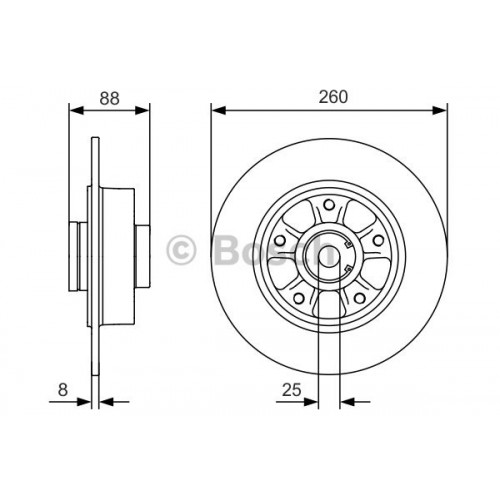 Brake disk with bearing