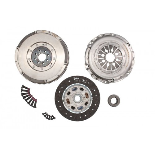 Clutch kit with dual mass flywheel and bearing