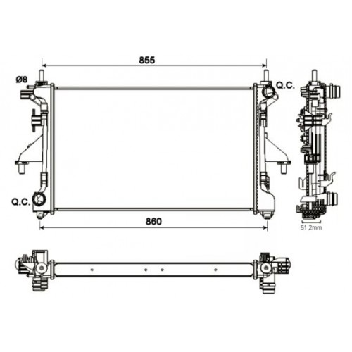 Radiator racire cu apa