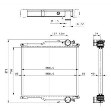 Radiator racire cu apa