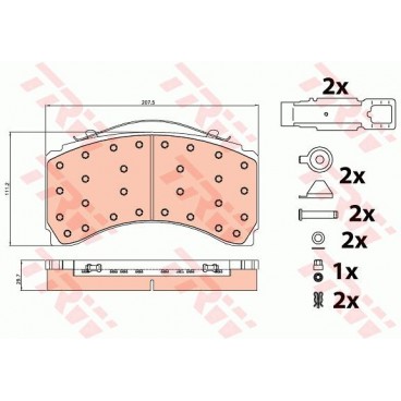 Set placute frana