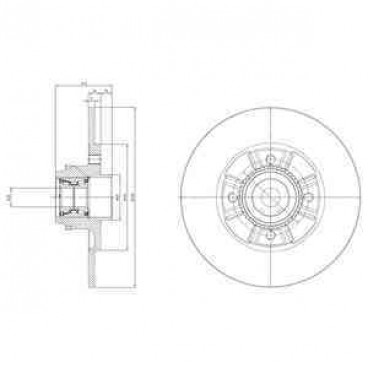 Brake disk with bearing