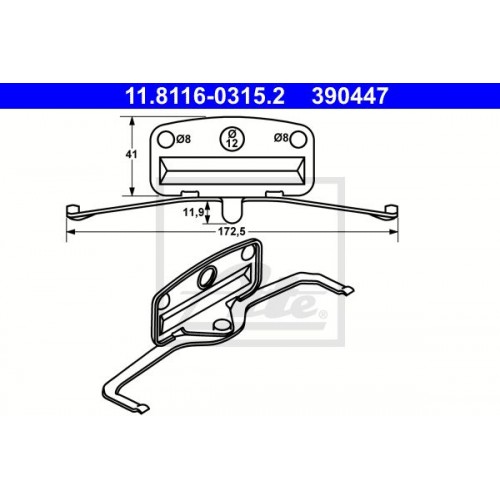 Kit de montaj placute frana