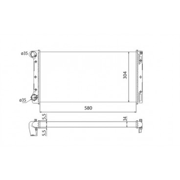 Radiator racire cu apa