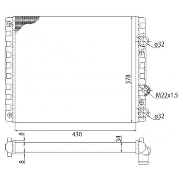 Radiator racire cu apa