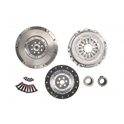 Clutch kit with dual mass flywheel and bearing