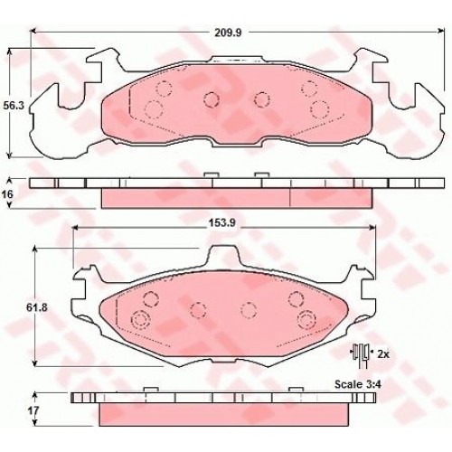 Set placute frana