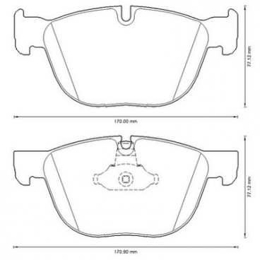 Set placute frana